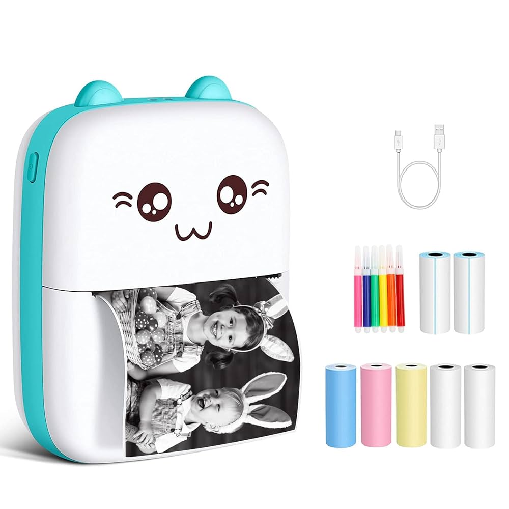Mini Printer Small Thermal Portable Bluetooth Wireless Inkless